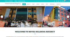 Desktop Screenshot of hotelnalandaregency.com