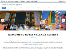 Tablet Screenshot of hotelnalandaregency.com